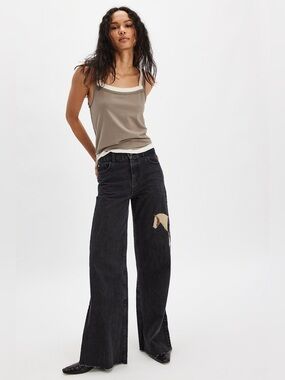 Understated Leather Horsey Jeans